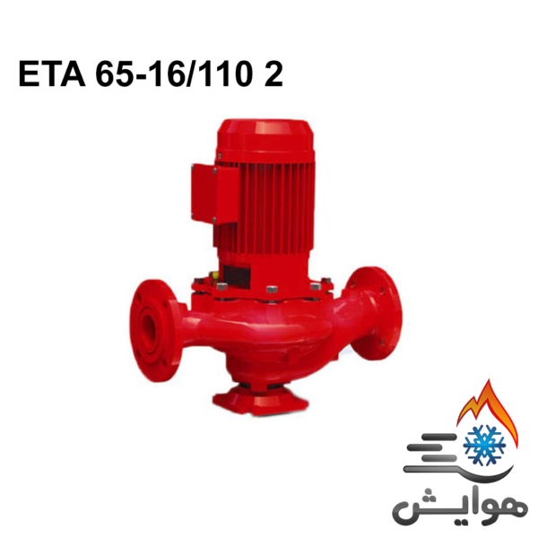 پمپ سیرکولاتور خطی سمنان انرژی مدل ETA 16-65/110 2 سه فاز