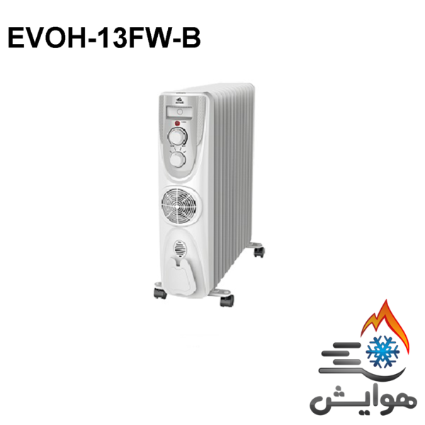 شوفاژ برقی 13پره ( فن دار) ایوولی مدل EVOH- 13FW-B