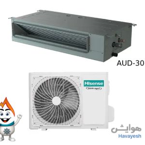 قیمت داکت اسپلیت اینورتر هایسنس مدل AUD-30UX4RFDH4