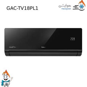کولر گازی اینورتر جی پلاس پنل مشکی مدل GAC-TV18PL1
