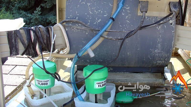 کولر آبی بدون پمپ
